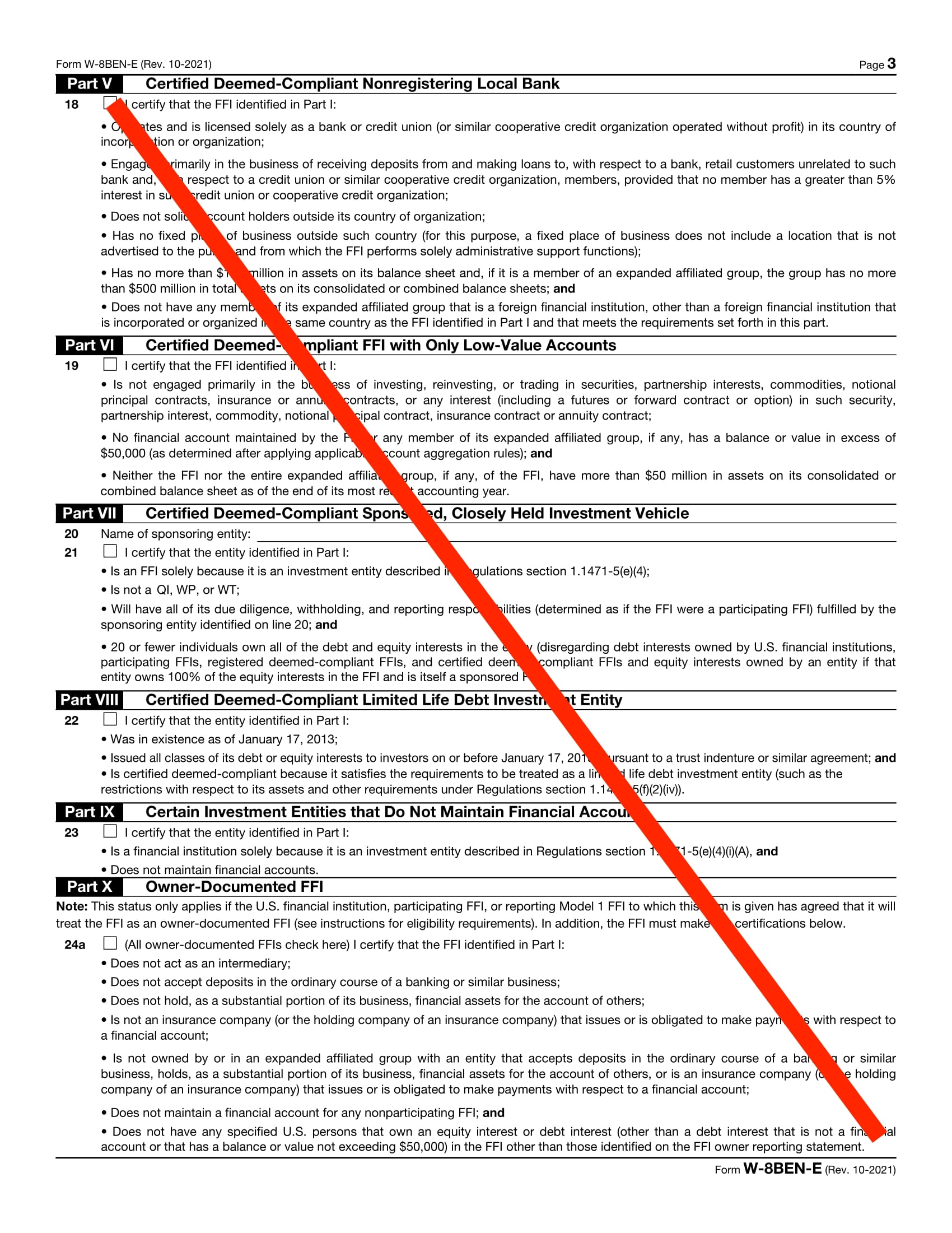 How do I fill out Form W-8BEN-E? (Page 3)