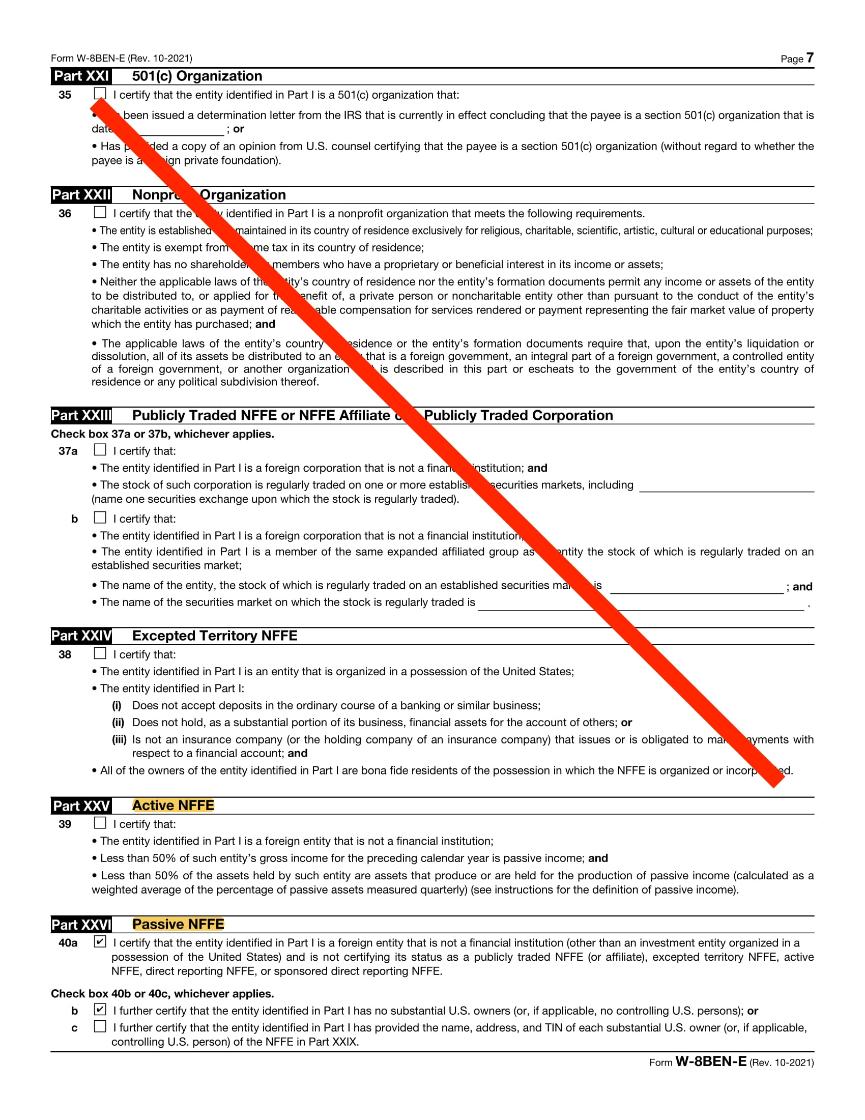 How do I fill out Form W-8BEN-E? (Page 7)